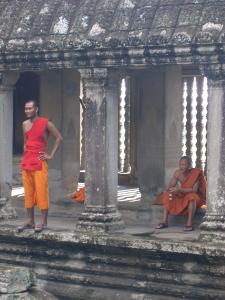 Monks in Angkor